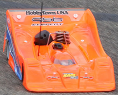 one eighth scale nitro sports car